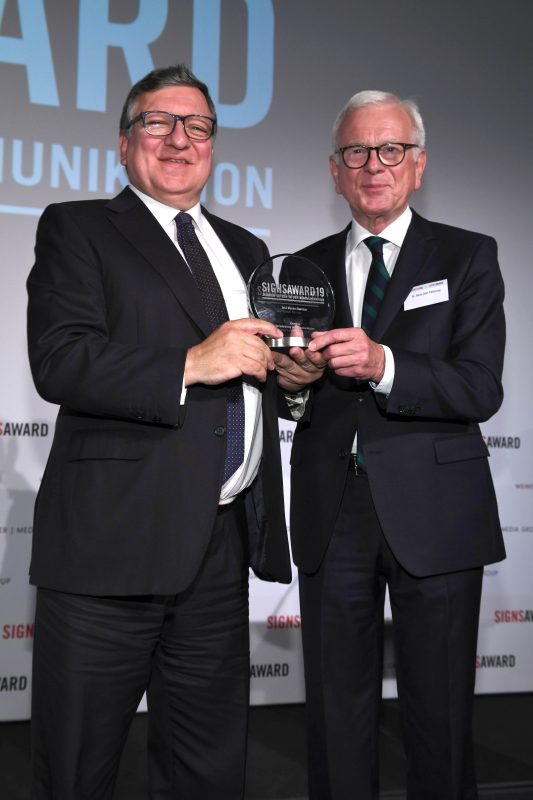 Manuel Barroso und Hans-Gert Pöttering - SignsAward 2019