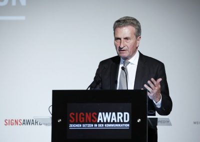 Günther Oettinger, SignsAward 2019